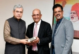 union minister ashwini, nvidia executives